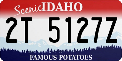 ID license plate 2T5127Z