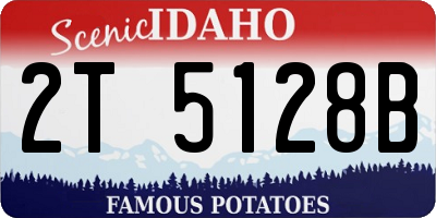 ID license plate 2T5128B