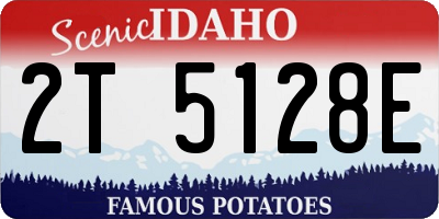 ID license plate 2T5128E