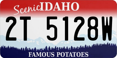 ID license plate 2T5128W