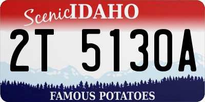ID license plate 2T5130A