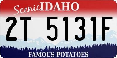 ID license plate 2T5131F