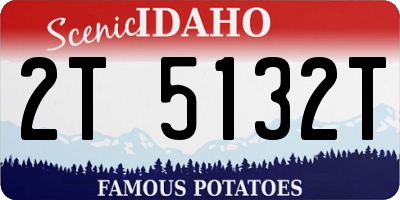 ID license plate 2T5132T