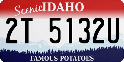 ID license plate 2T5132U