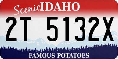 ID license plate 2T5132X