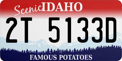 ID license plate 2T5133D