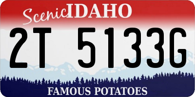 ID license plate 2T5133G