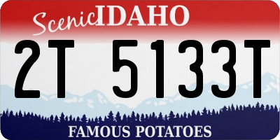ID license plate 2T5133T