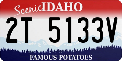 ID license plate 2T5133V
