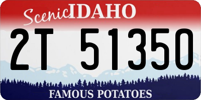 ID license plate 2T5135O