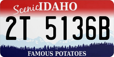 ID license plate 2T5136B
