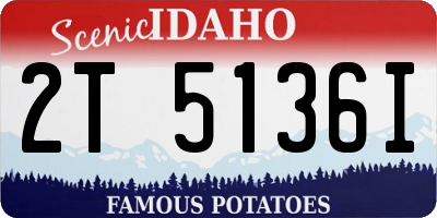 ID license plate 2T5136I
