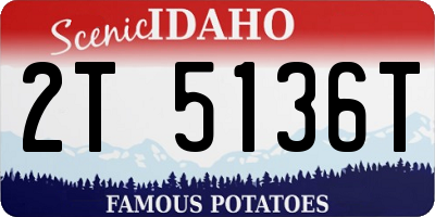 ID license plate 2T5136T