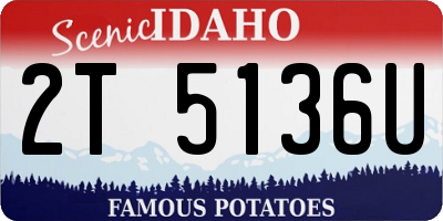 ID license plate 2T5136U