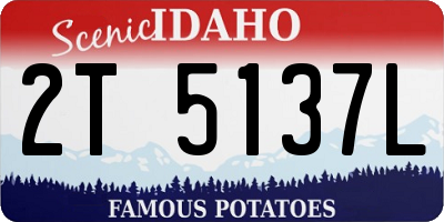 ID license plate 2T5137L