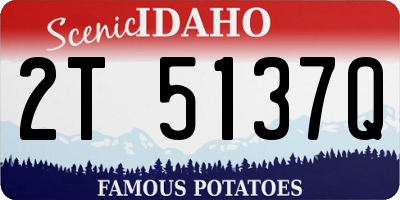 ID license plate 2T5137Q