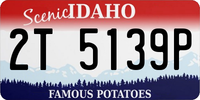 ID license plate 2T5139P