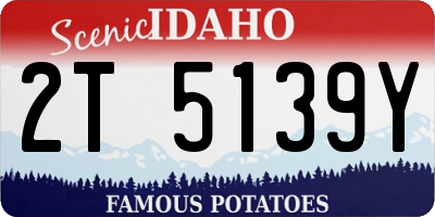 ID license plate 2T5139Y