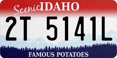 ID license plate 2T5141L