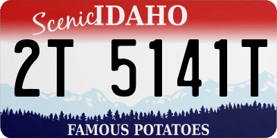 ID license plate 2T5141T