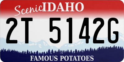 ID license plate 2T5142G
