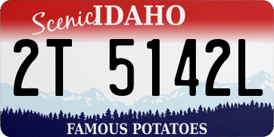 ID license plate 2T5142L
