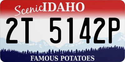 ID license plate 2T5142P