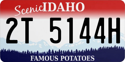 ID license plate 2T5144H