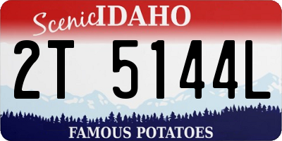 ID license plate 2T5144L