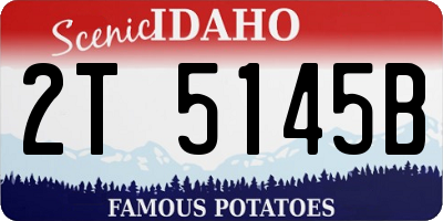 ID license plate 2T5145B
