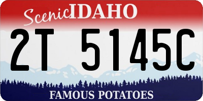 ID license plate 2T5145C