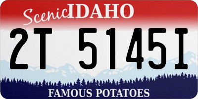 ID license plate 2T5145I