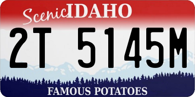 ID license plate 2T5145M