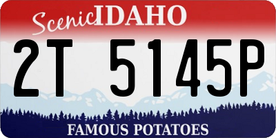 ID license plate 2T5145P