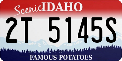 ID license plate 2T5145S