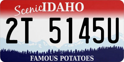 ID license plate 2T5145U