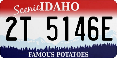 ID license plate 2T5146E