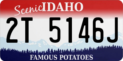 ID license plate 2T5146J