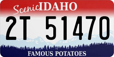 ID license plate 2T5147O