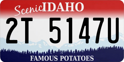 ID license plate 2T5147U