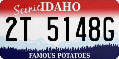 ID license plate 2T5148G