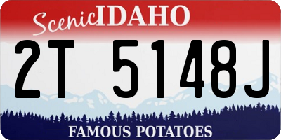 ID license plate 2T5148J