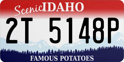 ID license plate 2T5148P