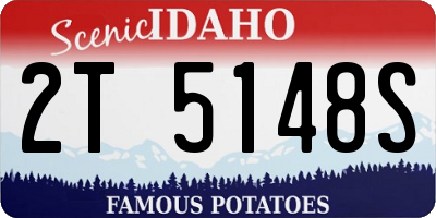 ID license plate 2T5148S
