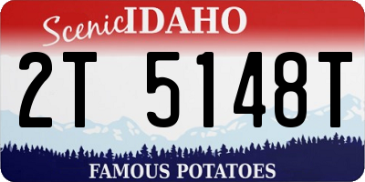 ID license plate 2T5148T