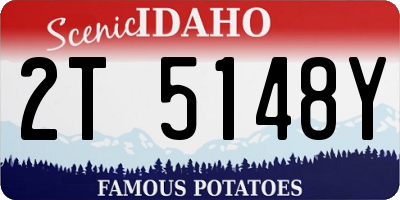 ID license plate 2T5148Y