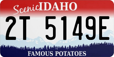 ID license plate 2T5149E