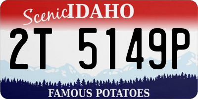 ID license plate 2T5149P