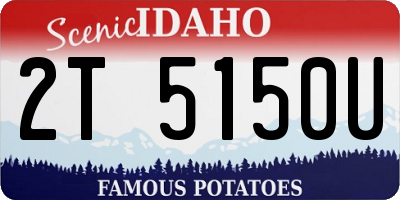 ID license plate 2T5150U
