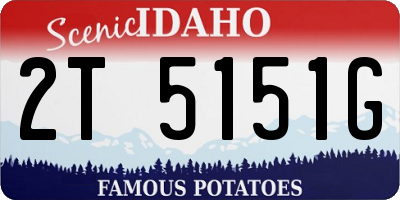ID license plate 2T5151G